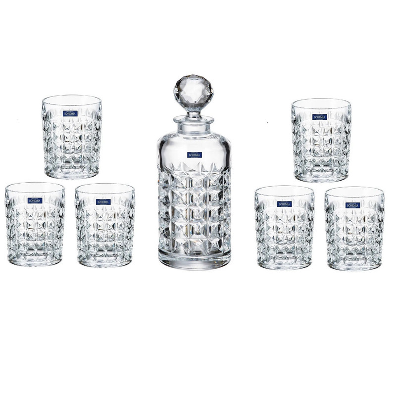 سرویس تنگ و لیوان 7 پارچه بوهمیا مدل دیاموند